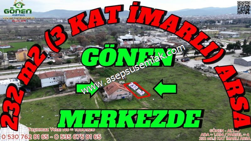 231 m² Gönenin Yükselen Değerinde Seçkin Bir Yatırım Fırsatı