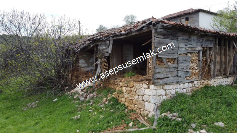 843 M2 Gönen'de Köy Evi Bahçeli Kerpiç Ev Elektrik Var.