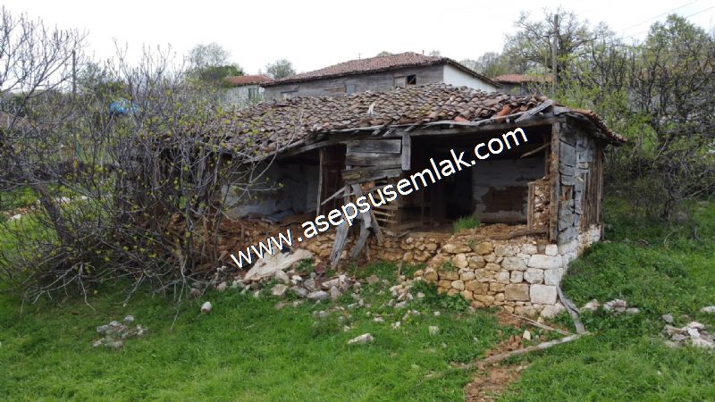 843 M2 Gönen'de Köy Evi Bahçeli Kerpiç Ev Elektrik Var.