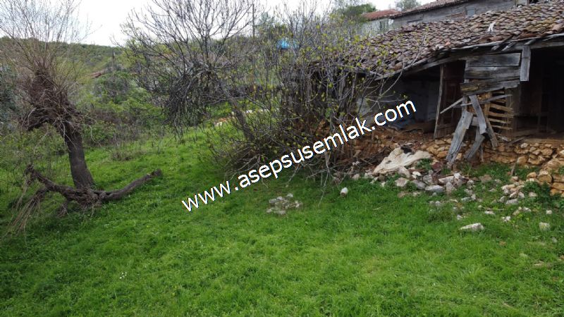 843 M2 Gönen'de Köy Evi Bahçeli Kerpiç Ev Elektrik Var.
