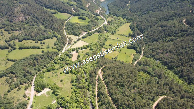 14.549 m2 Hobi Bahçesi Çiftlik Bağ-Bahçe Asfalt & Dereye Cepheli