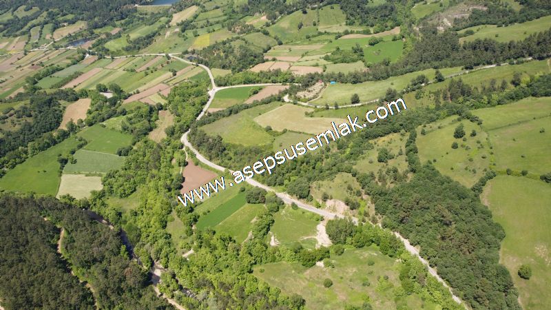 14.549 m2 Hobi Bahçesi Çiftlik Bağ-Bahçe Asfalt & Dereye Cepheli