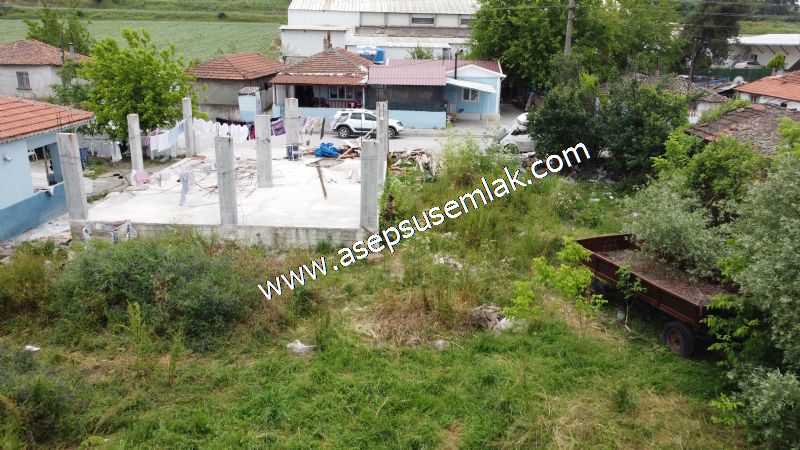 713 M2 MANYAS YENİMAHALLE 3 KAT KONUT İMARLI ARSA ASEPSUS EMLAK