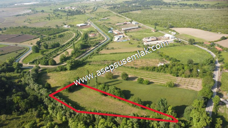 3.625 M2 Güneşli Hobi Bağ-Bahçe Dereye Cepheli Kadastro Yolu Var