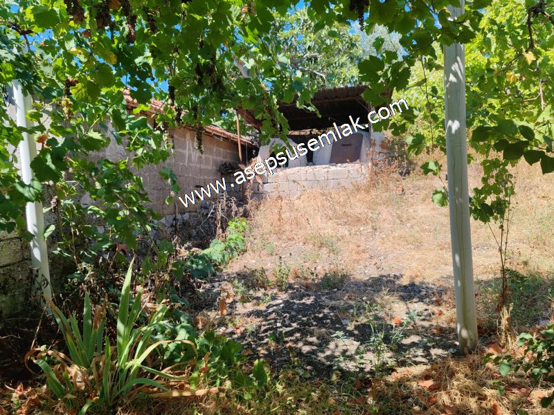 1.086 m2 Müstakil Köy Evi Arsa Bağ-Bahçe Samanlık Dam Gönen'de