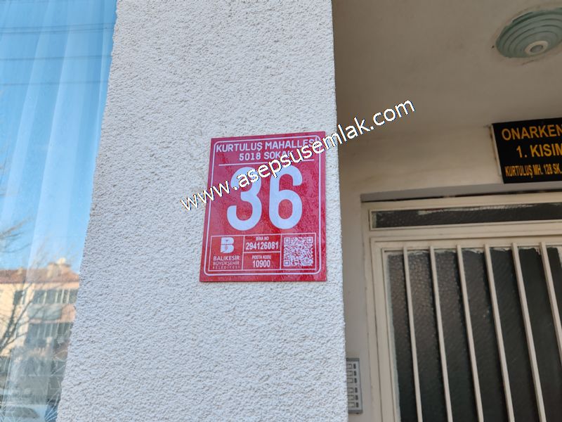 110 M2 (3+1) Orta (2.Kat) Gönen Kurtuluş Mah. Onar Kent'te Daire