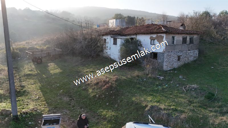 1.180 M2 Müstakil Köy Evi, Arsa 2 Kat %40 İmarlı Manyas Kızık'ta