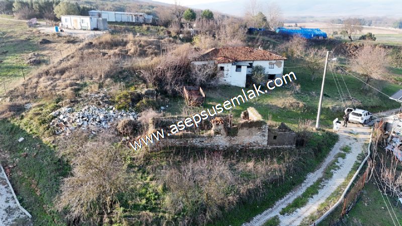 1.180 M2 Müstakil Köy Evi, Arsa 2 Kat %40 İmarlı Manyas Kızık'ta