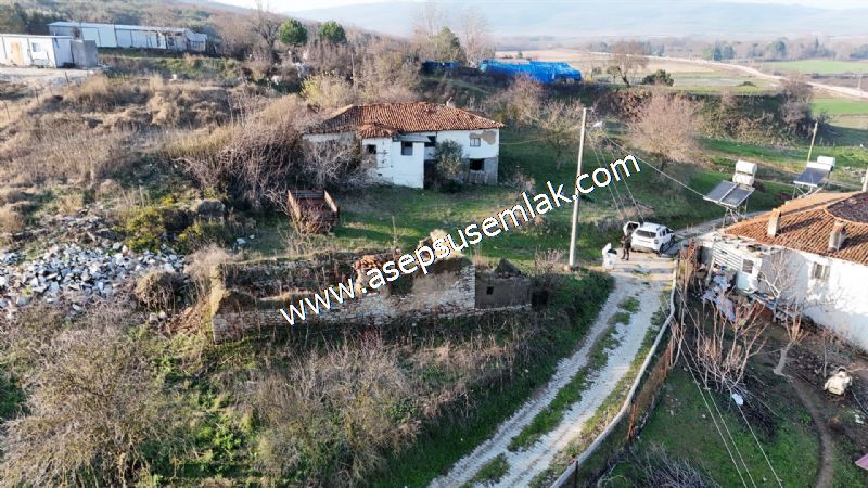 1.180 M2 Müstakil Köy Evi, Arsa 2 Kat %40 İmarlı Manyas Kızık'ta