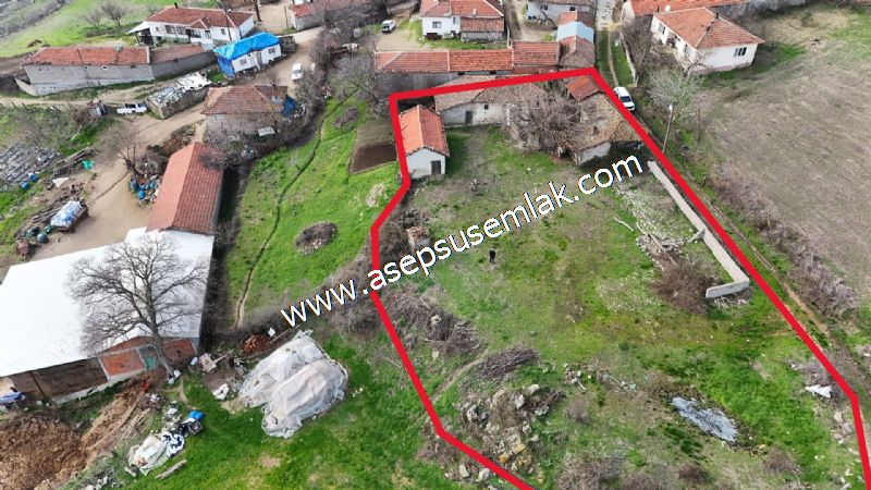1.400 M2 Müstakil Köy Evi, Arsa 2 Kat %40 İmarlı Gönen Çakmak'ta