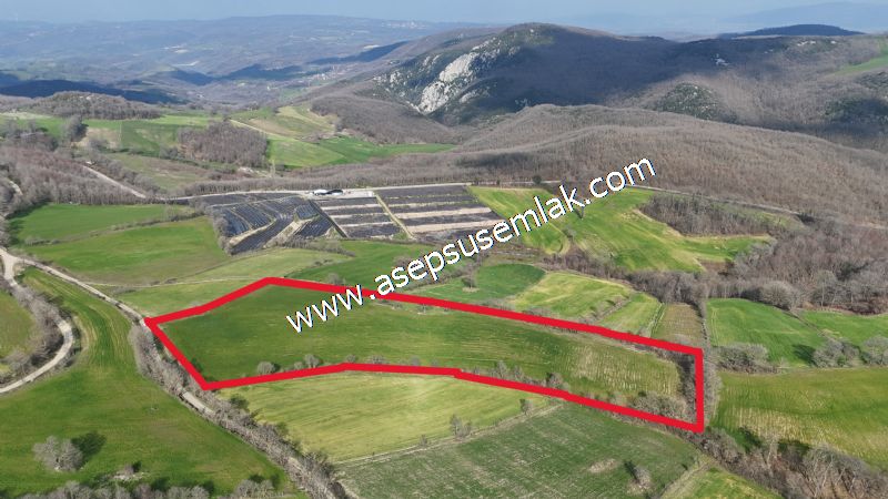 GÖNEN ÇOBANHAMİDİYE’DE ORMAN MANZARALI • ÇİFT KADASTRO YOL CEPHELİ • 15.850 m² SATILIK TARLA