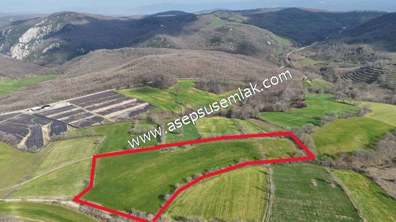 GÖNEN ÇOBANHAMİDİYE’DE ORMAN MANZARALI • ÇİFT KADASTRO YOL CEPHELİ • 15.850 m² SATILIK TARLA