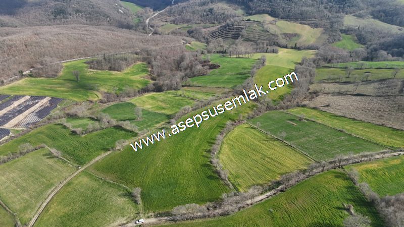 GÖNEN ÇOBANHAMİDİYE’DE ORMAN MANZARALI • ÇİFT KADASTRO YOL CEPHELİ • 15.850 m² SATILIK TARLA