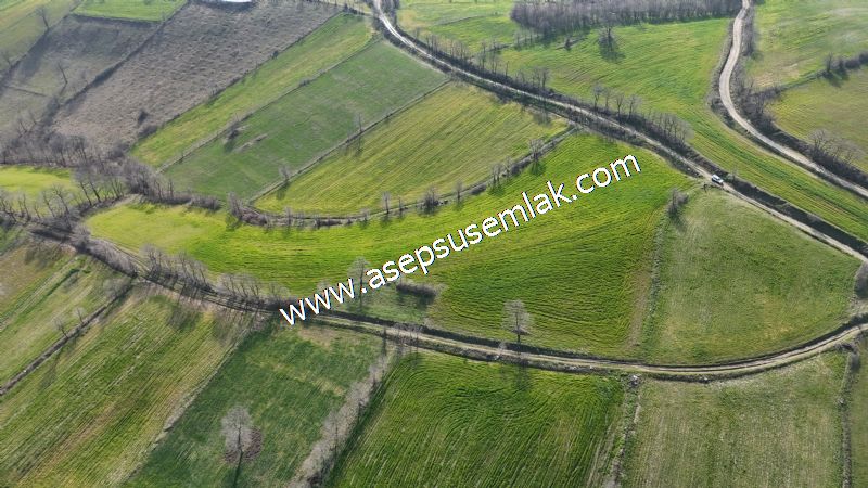 GÖNEN ÇOBANHAMİDİYE’DE ORMAN MANZARALI • ÇİFT KADASTRO YOL CEPHELİ • 15.850 m² SATILIK TARLA