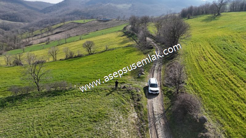 GÖNEN ÇOBANHAMİDİYE’DE ORMAN MANZARALI • ÇİFT KADASTRO YOL CEPHELİ • 15.850 m² SATILIK TARLA