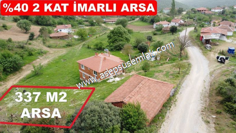 337 M2 İmarlı Arsa 2 %40 İmarlı Köy Evi, Dam Arsa Boş Yola Cephe