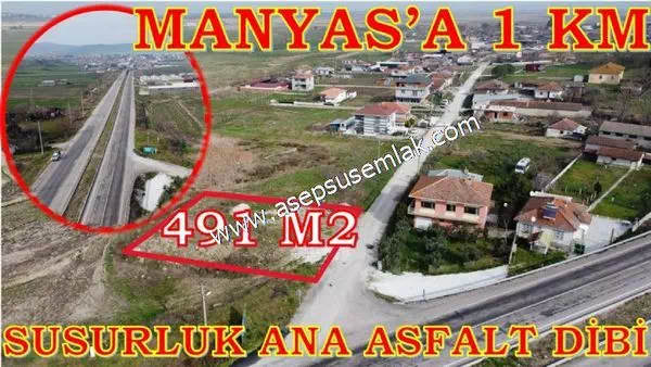 491 m2 Manyas'ta Ana Asfalta Cepheli Arsa, Köy Evi, %40 İmarlı