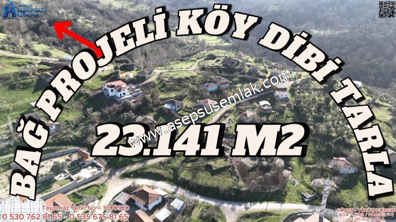 Gönen Yörükkeçidere’de 23.141 m² Yola Cephe | Projeli Yatırımlık Arazi 