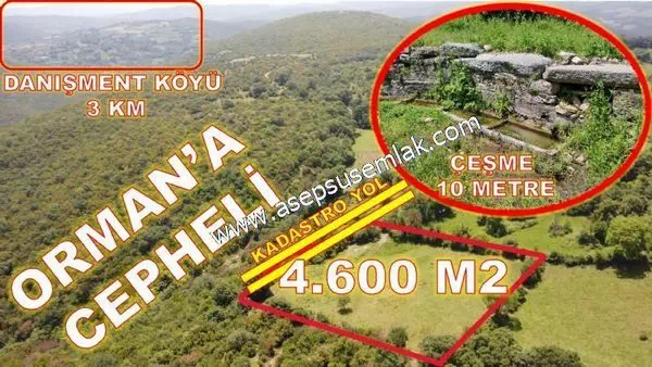 4.600 M2 Yatırımlık Meyva & Hobi Bahçesi Resmi Yolu ve Su Var..