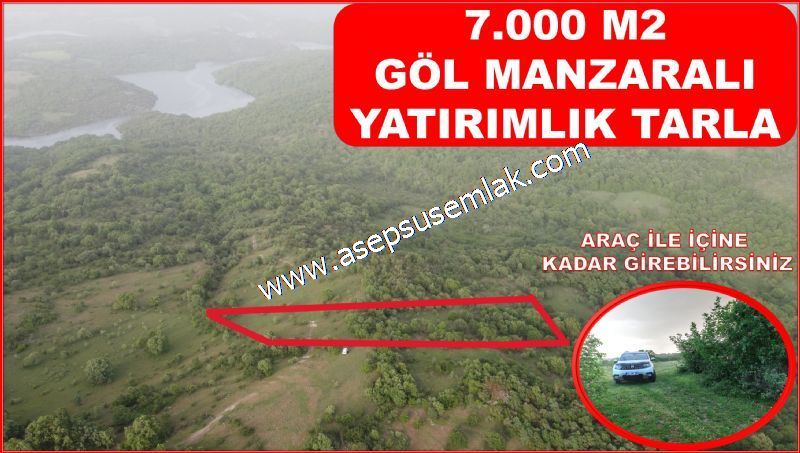 7.000 M2 Balya Danışment'te Göl Manzaralı Yatırımlık Tarla