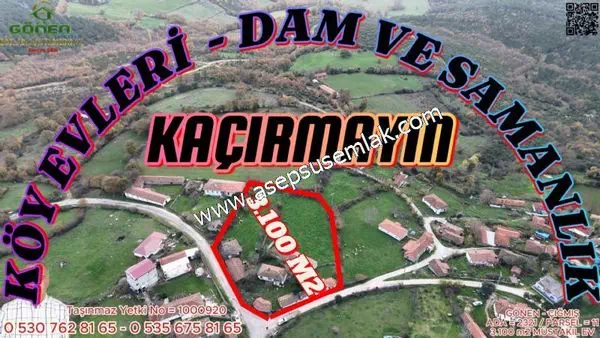 3.100 m² BAHÇELİ EV & ARAZİ -GÖNEN ÇIĞMIŞ MEYDANINA CEPHELİ ARSA